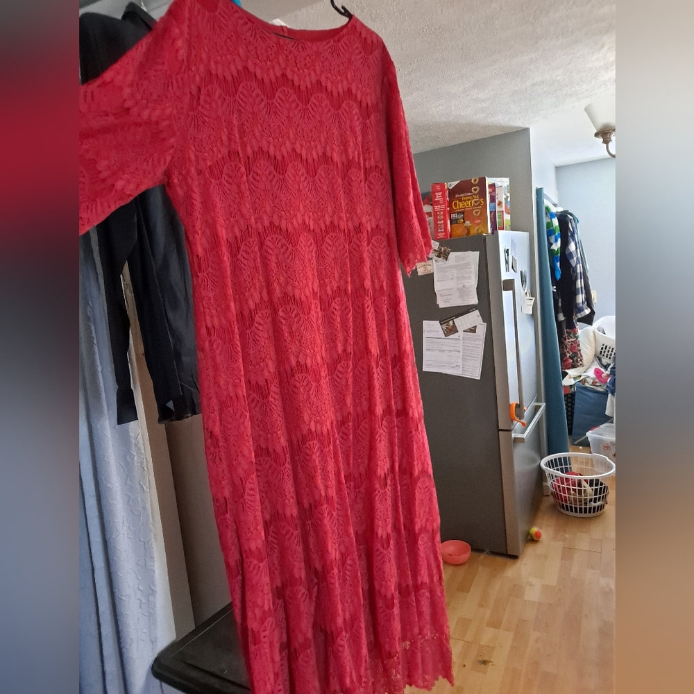 Red Dainty Jewell's Night in Paris dress